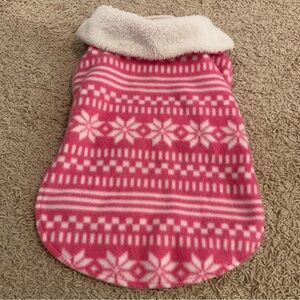 Patterned winter dog sweater coat